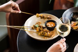 satay chicken skewers