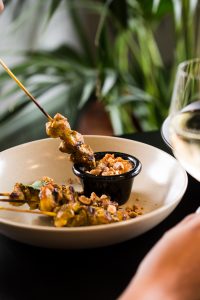 satay chicken skewers